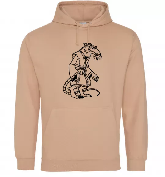 Жіноча толстовка (худі) Сенсей Сплінтер Пісочний фото