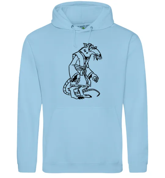 Жіноча толстовка (худі) Сенсей Сплінтер Блакитний фото