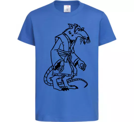 Дитяча футболка Сенсей Сплінтер Яскраво-синій фото