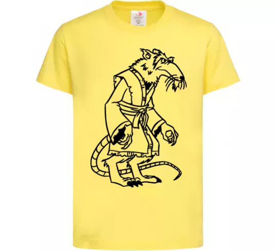 Дитяча футболка Сенсей Сплінтер Лимонний фото