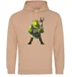 Мужская толстовка (худи) Шрек та віслюк Песочный Мужская толстовка (худи) Шрек та віслюк Песочный фото