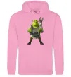 Женская толстовка (худи) Шрек та віслюк Розовый фото