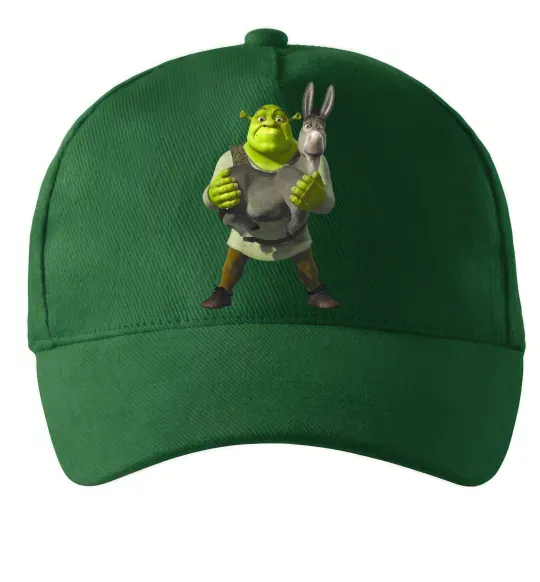 Кепка Шрек та віслюк Темно-зелений фото