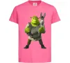 Дитяча футболка Шрек та віслюк Яскраво-рожевий фото