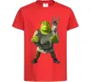 Дитяча футболка Шрек та віслюк Червоний фото