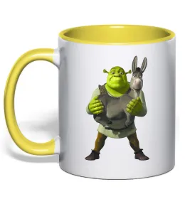 Чашка с цветной ручкой