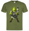 Мужская футболка Шрек та віслюк Оливковый Мужская футболка Шрек та віслюк Оливковый фото