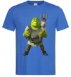 Мужская футболка Шрек та віслюк Ярко-синий Мужская футболка Шрек та віслюк Ярко-синий фото
