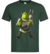 Мужская футболка Шрек та віслюк Темно-зеленый Мужская футболка Шрек та віслюк Темно-зеленый фото