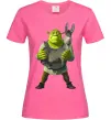 Женская футболка Шрек та віслюк Ярко-розовый Женская футболка Шрек та віслюк Ярко-розовый фото