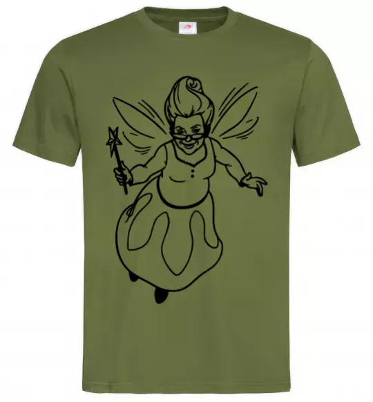 Чоловіча футболка Хрещена фея Оливковий фото
