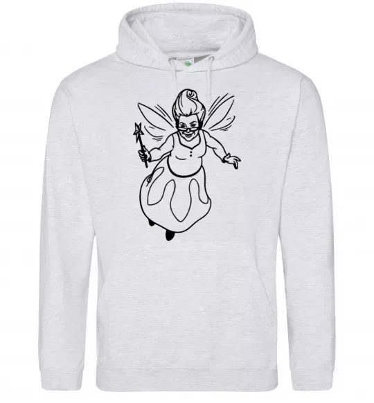 Женская толстовка (худи) Хрещена фея Серый меланж фото