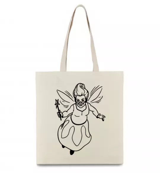 Еко-сумка Хрещена фея Бежевий фото