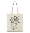 Еко-сумка Хрещена фея Бежевий фото