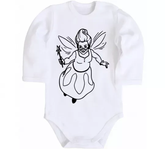 Детский боди Хрещена фея Белый фото