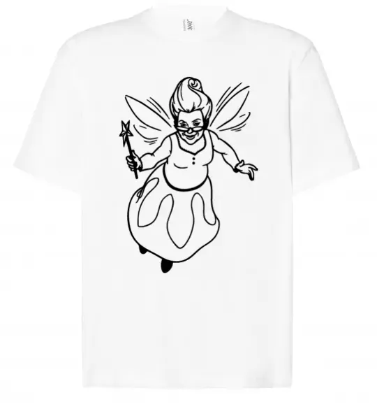 Футболка Оверсайз Хрещена фея Білий фото