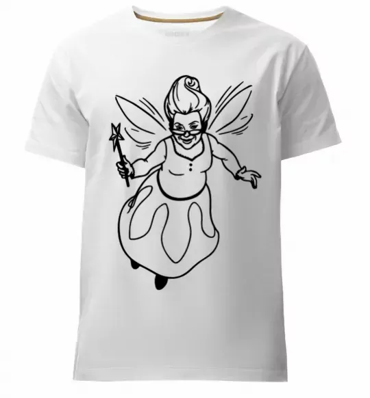 Чоловіча преміум футболка Хрещена фея Білий фото