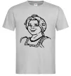 Чоловіча футболка Фіона портрет Сірий фото