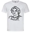 Чоловіча футболка Фіона портрет Білий фото
