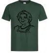 Чоловіча футболка Фіона портрет Темно-зелений фото