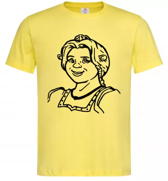 Чоловіча футболка Фіона портрет Лимонний фото