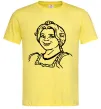 Чоловіча футболка Фіона портрет Лимонний фото