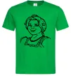 Чоловіча футболка Фіона портрет Зелений фото