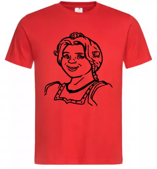 Чоловіча футболка Фіона портрет Червоний фото