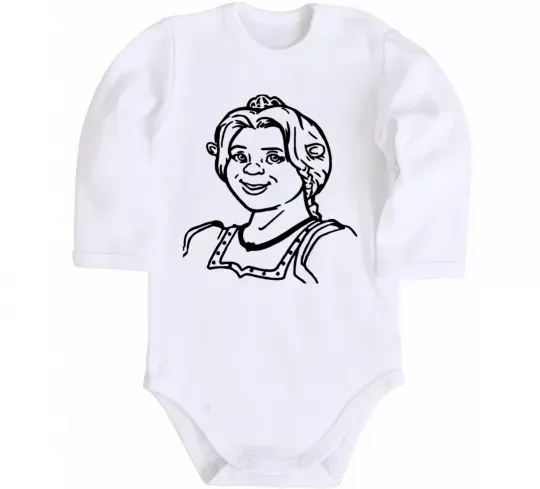 Детский боди Фіона портрет Белый фото