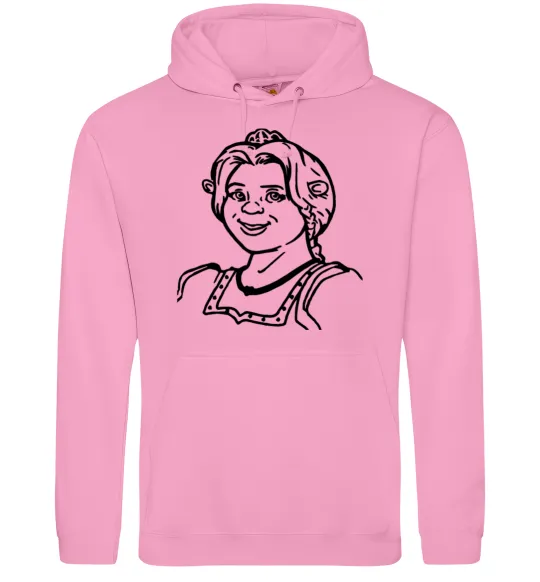 Женская толстовка (худи) Фіона портрет Розовый фото