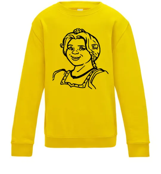 Детский Свитшот Фіона портрет Солнечно желтый фото