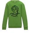 Детский Свитшот Фіона портрет Лаймовый фото