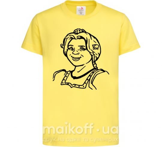 Детская футболка Фиона портрет Лимонный фото