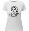 Женская премиум футболка Фіона портрет Белый фото