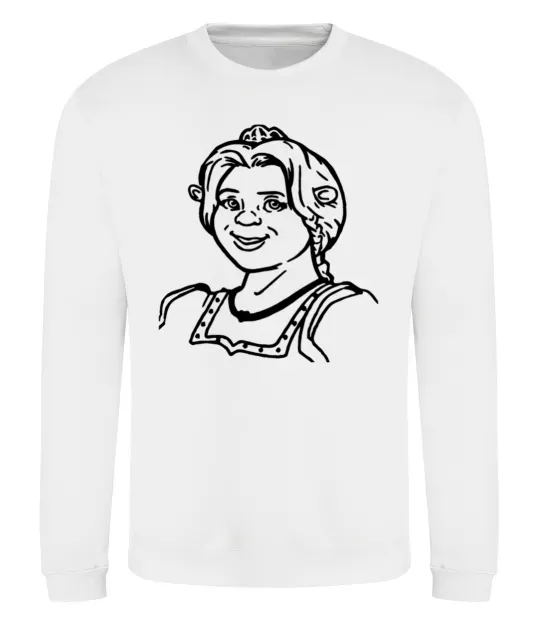 Свитшот Фіона портрет Белый фото