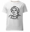 Чоловіча преміум футболка Фіона портрет Білий фото