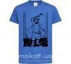 Детская футболка Кот в сапогах Ярко-синий фото