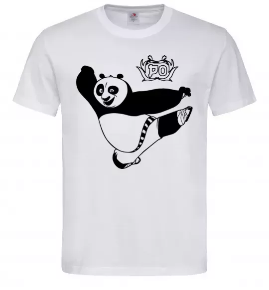 Чоловіча футболка Панда По Білий фото
