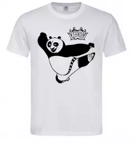 Мужская футболка Панда По Белый фото