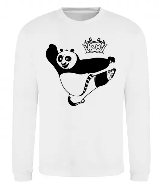 Світшот Панда По Білий фото