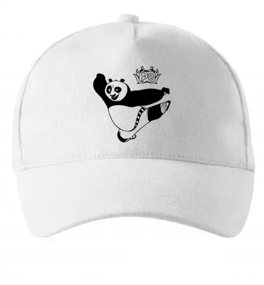 Кепка Панда По Білий фото