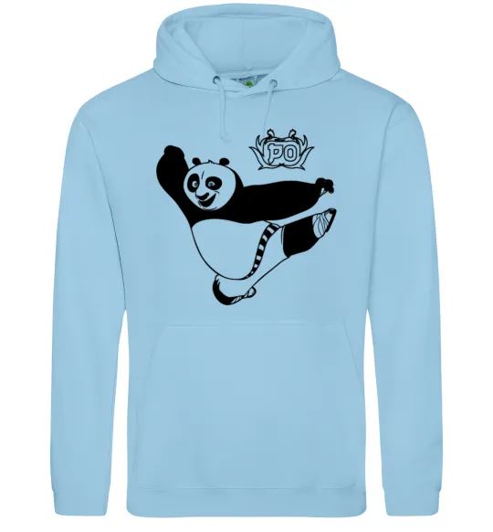 Чоловіча толстовка (худі) Панда По Блакитний фото