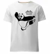 Чоловіча преміум футболка Панда По Білий фото