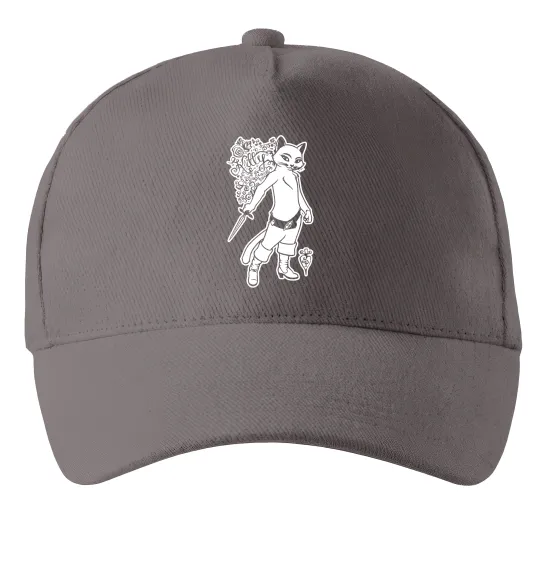 Кепка Kitty soft рaws Серый фото