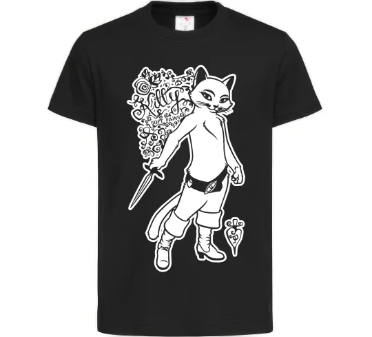 Детская футболка Kitty soft рaws Черный фото