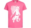 Детская футболка Kitty soft рaws Ярко-розовый фото
