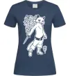 Жіноча футболка Kitty soft рaws Темно-синій фото