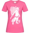 Жіноча футболка Kitty soft рaws Яскраво-рожевий фото