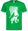Мужская футболка Kitty soft рaws Зеленый фото