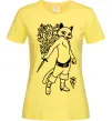 Жіноча футболка Kitty soft рaws Лимонний фото